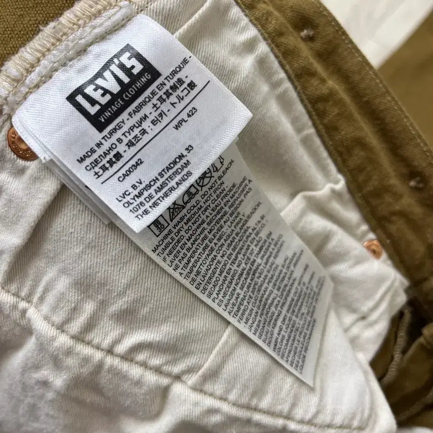 [SOLD OUT] 리바이스빈티지클로딩 LVC 1870 DUCK CANVAS PANTS 34