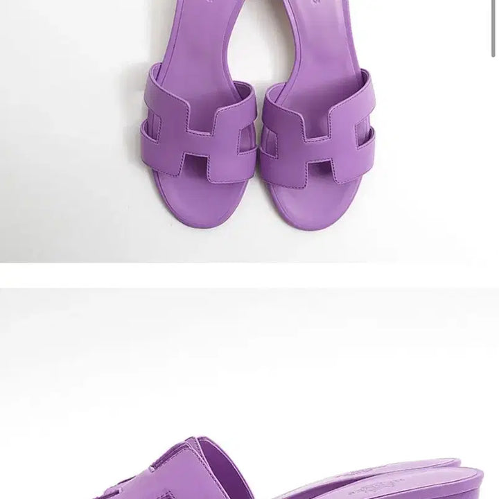 [BUNJANG] Hermes Oasis Violet Sandals / 에르메스 오아시스 바이올렛 37.5사이즈