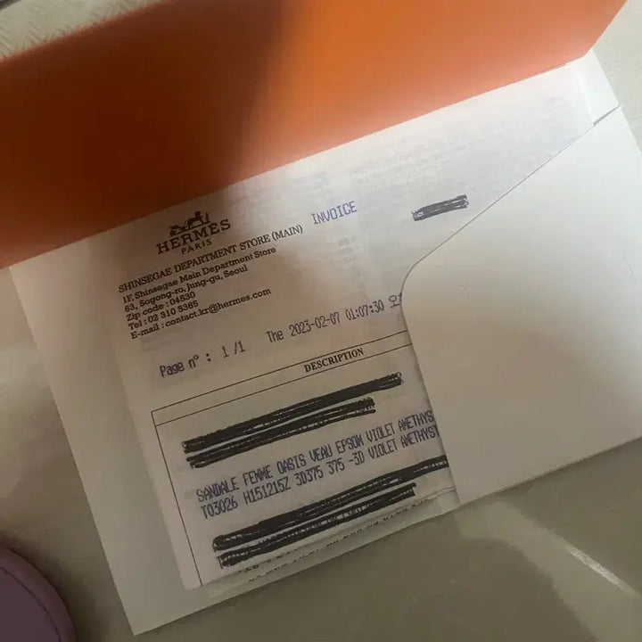 [BUNJANG] Hermes Oasis Violet Sandals / 에르메스 오아시스 바이올렛 37.5사이즈
