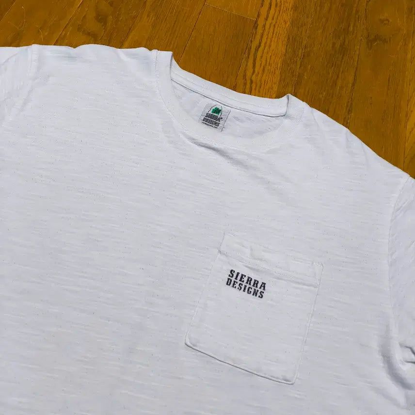 [BUNJANG] Sierra Designs White Pocket T-Shirt / [L] 시에라 디자인(Sierra Designs) 화이트 포켓 티셔츠