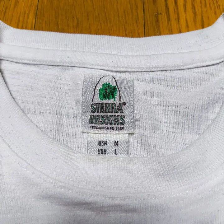 [BUNJANG] Sierra Designs White Pocket T-Shirt / [L] 시에라 디자인(Sierra Designs) 화이트 포켓 티셔츠