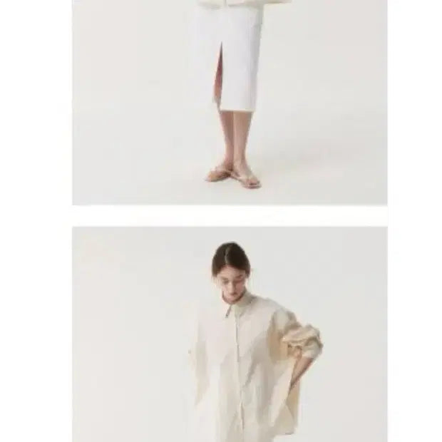[BUNJANG] EAAH Curved Shirt (Light Beige) / 이아 EAAH 셔츠 CURVED SHIRT (LIGHT BEIGE)