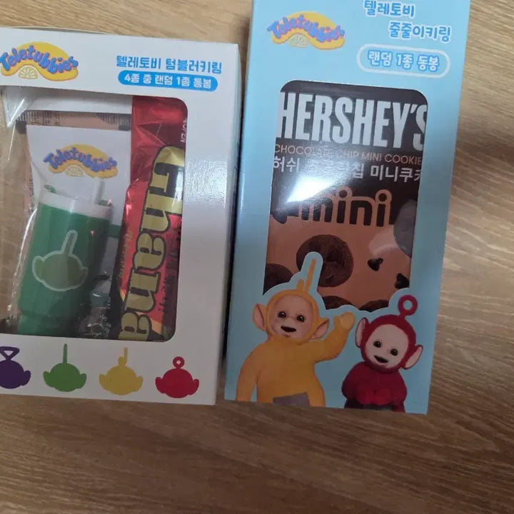 [BUNJANG] Teletubbies Ttubbies Tumbler &amp; String Keyring Set / (미개봉) 뚜비 텀블러 키링 + 뚜비 줄줄이 키링