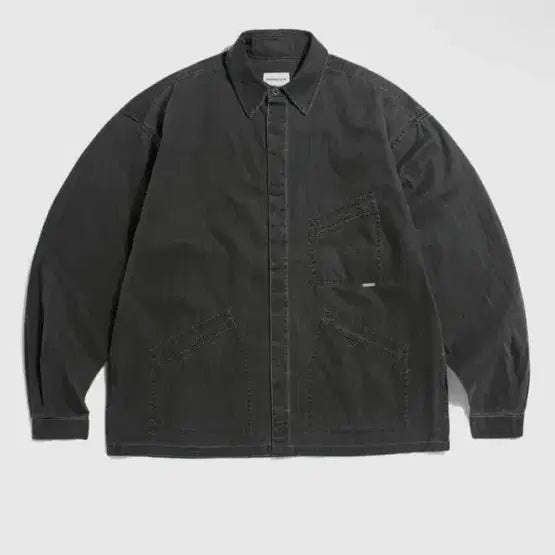 [BUNJANG] Espionage Black Shirt Jacket / 에스피오나지 셔츠