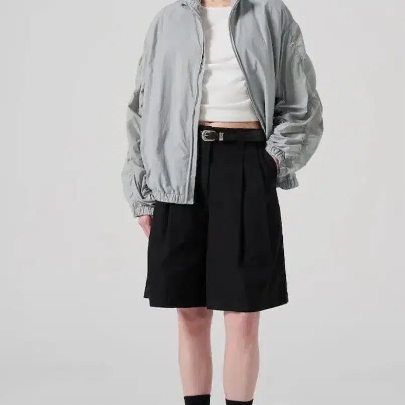 [BUNJANG] A Seconds Loose Fit Shirring Jacket / 에이세컨즈 루즈핏 셔링 간절기점퍼 아우터