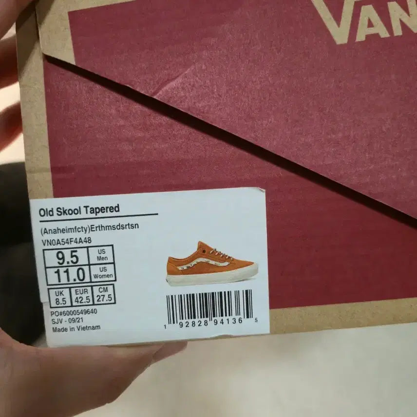 [BUNJANG] Vans Old Skool Tapered Suede Sneakers / 반스 올드스쿨 테이퍼드 스웨이드 275