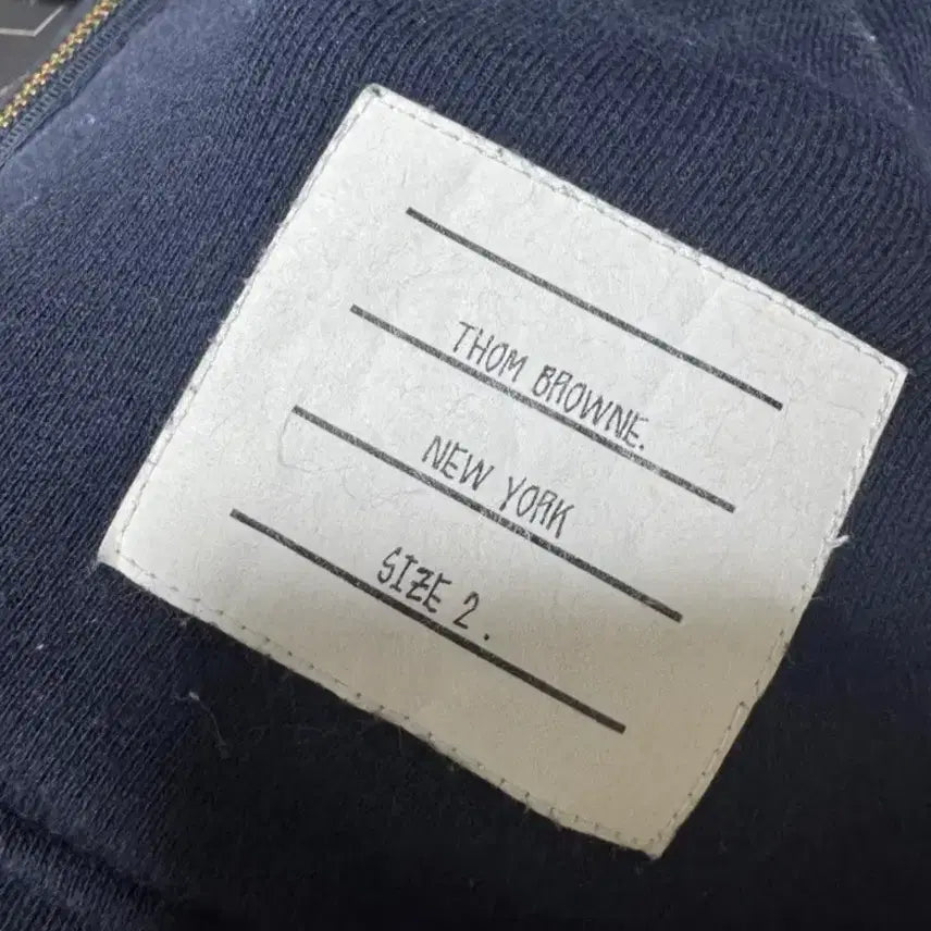 [BUNJANG] Thom Browne 21-22 Chevron Armband Hoodie / 톰브라운 사선완장 21~22년식 정품 후드집업
