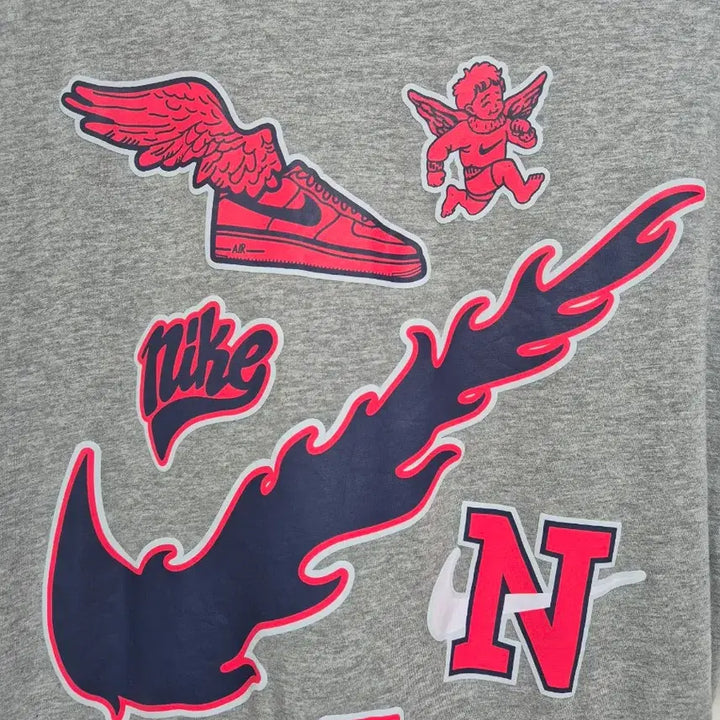 [BUNJANG] Nike N Logo Gray T-shirt / 나이키 N 로고 회색 티셔츠!최상품!