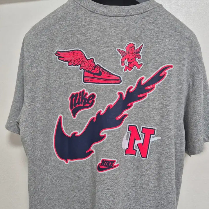 [BUNJANG] Nike N Logo Gray T-shirt / 나이키 N 로고 회색 티셔츠!최상품!