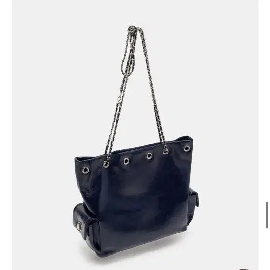 [BUNJANG] Couronne Chain Backpack Tote Shoulder Bag Dark Navy / 신상 쿠론 체인백팩 토트백 숄더백 다크네이비