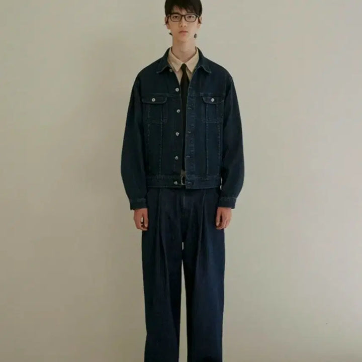 [BUNJANG] Lafarge Store Fine Raw Denim Set Indigo Blue (Top: M, Bottom: 30) / (품절)라퍼지스토어 파인 생지 데님 셋업 인디고 블루 (상:M 하:30)