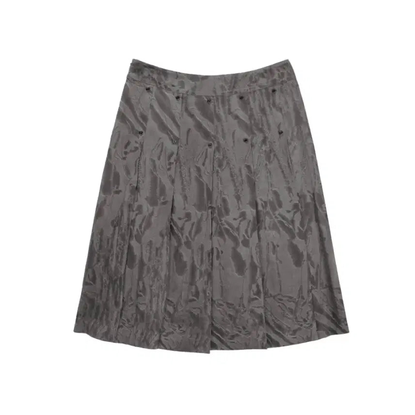 [BUNJANG] Trimming Birds Marble Rivet Pleated Skirt / 트리밍버드 마블 리벳 플리츠 스커트 그레이