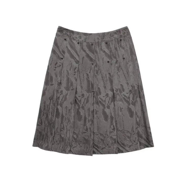 [BUNJANG] Trimming Birds Marble Rivet Pleated Skirt / 트리밍버드 마블 리벳 플리츠 스커트 그레이