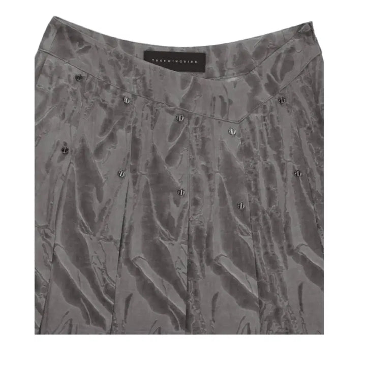 [BUNJANG] Trimming Birds Marble Rivet Pleated Skirt / 트리밍버드 마블 리벳 플리츠 스커트 그레이
