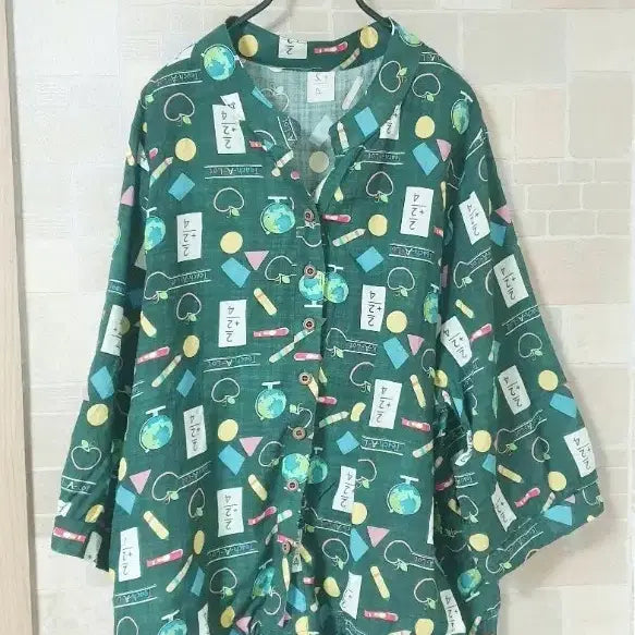 [BUNJANG] Casual Three-Quarter Sleeve Blouse / 여성 캐주얼칠부남방(새옷)
