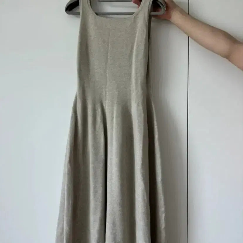 [BUNJANG] The Cashmere Beige Midi Dress / 한섬 더캐시미어 원피스