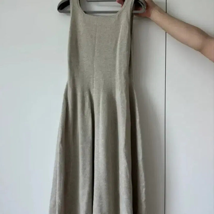 [BUNJANG] The Cashmere Beige Midi Dress / 한섬 더캐시미어 원피스
