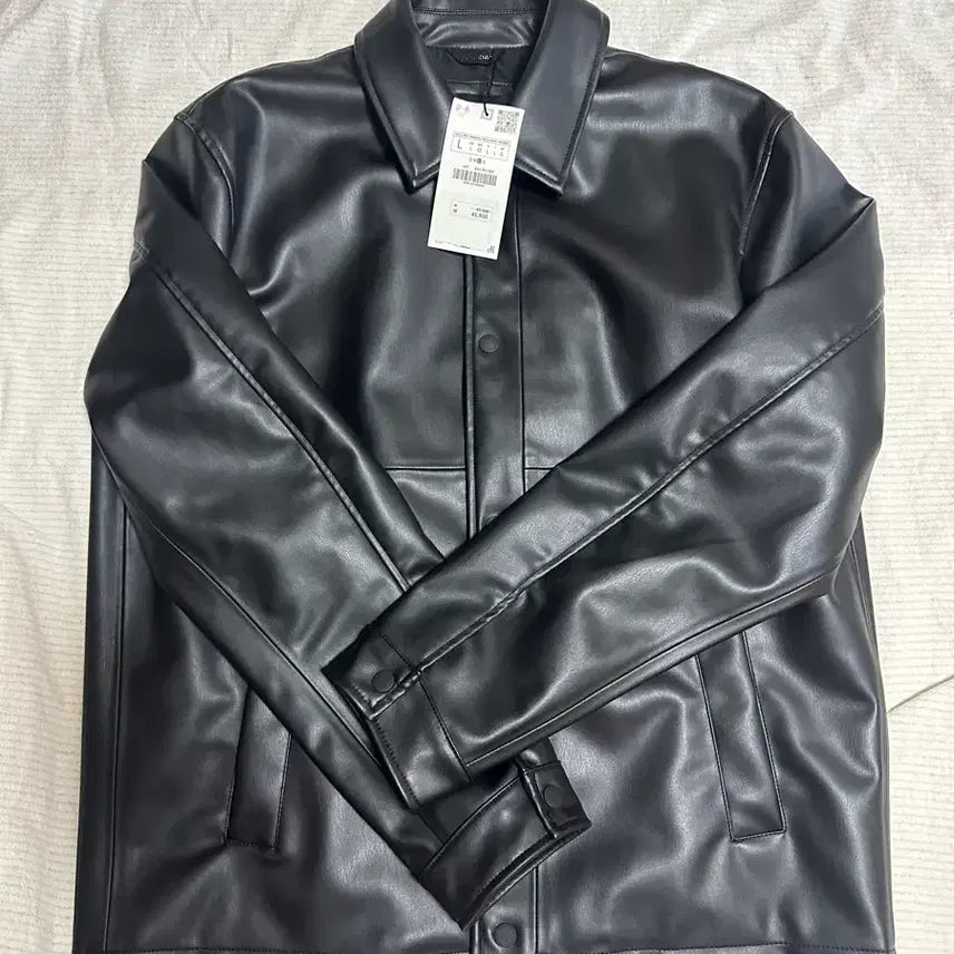 [BUNJANG] ZARA Leather Jacket L / 자라 가죽레더 자켓 L