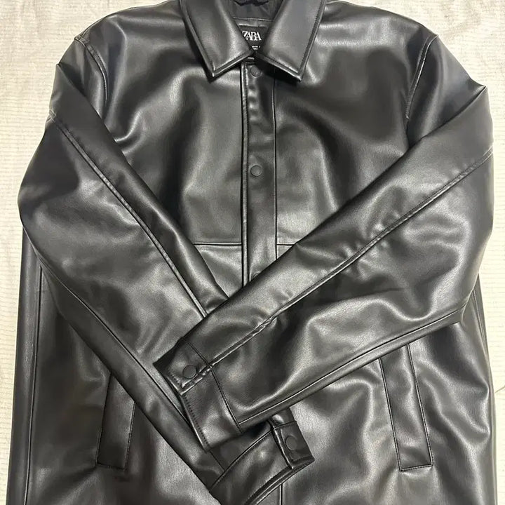 [BUNJANG] ZARA Leather Jacket L / 자라 가죽레더 자켓 L