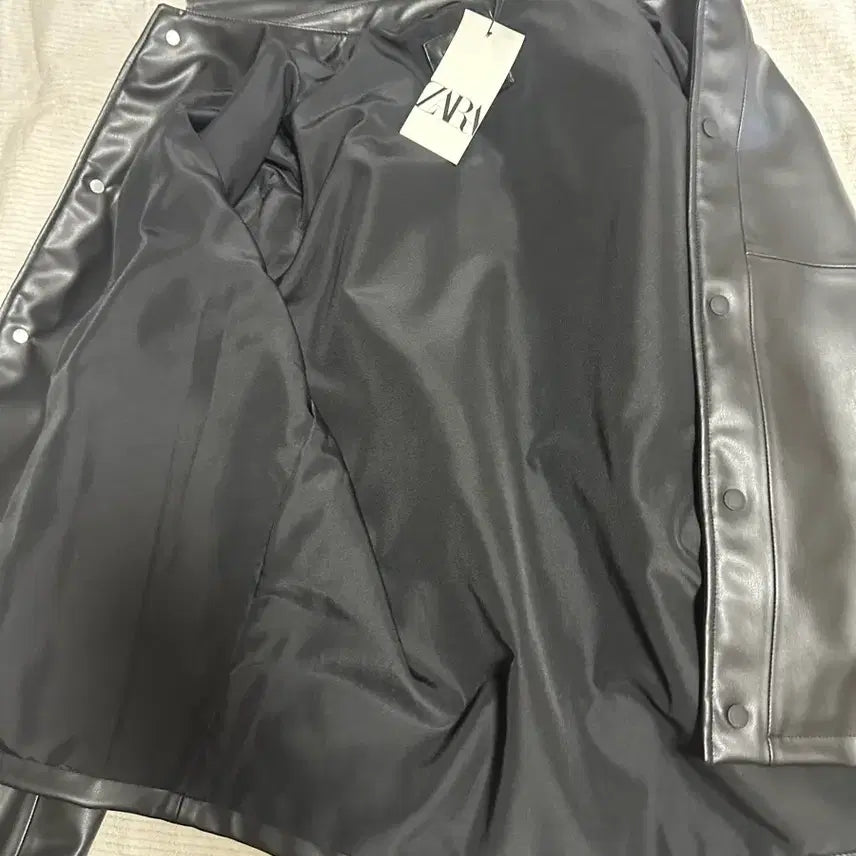 [BUNJANG] ZARA Leather Jacket L / 자라 가죽레더 자켓 L