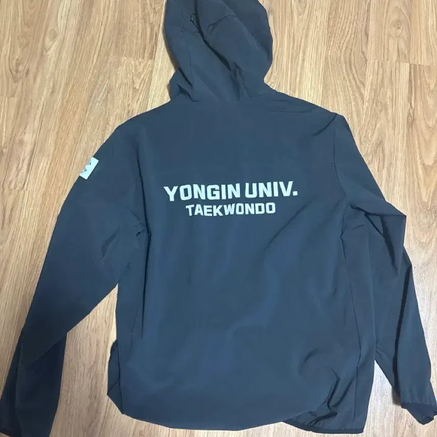 [BUNJANG] Adidas Yongin University Black Windbreaker / 아디다스 바람막이 용인대 검정색