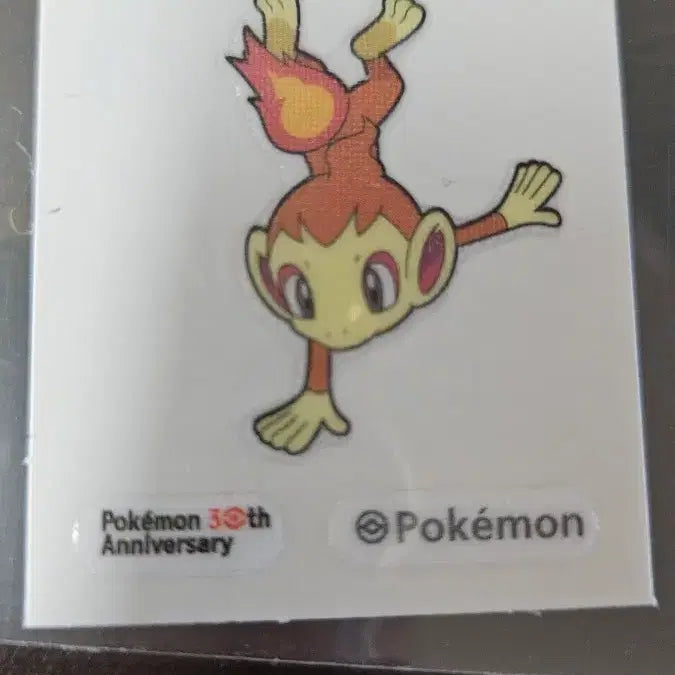 [BUNJANG] Pokemon 30th Anniversary Chimchar Tteokbokki Sticker / 포켓몬 불꽃숭이 30주년 띠부씰