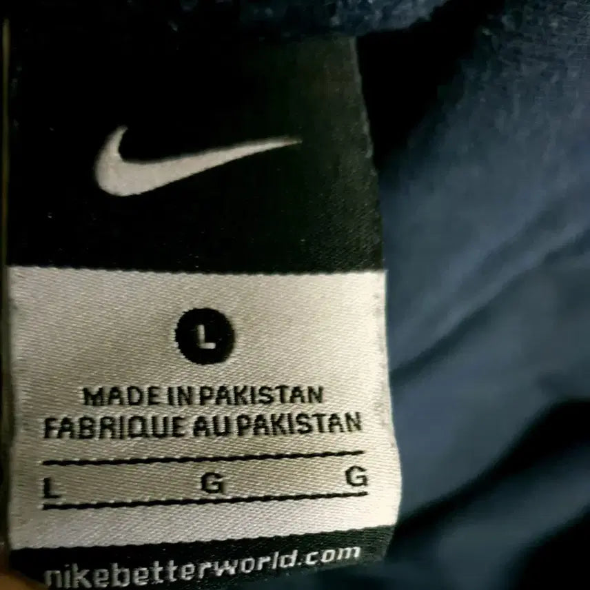 [BUNJANG] Nike SolSwoosh Old School Washed Hoodie (L) / (빈티지) 나이키 솔스우시 올드스쿨 택 후드티 워시드 네이비 (L)