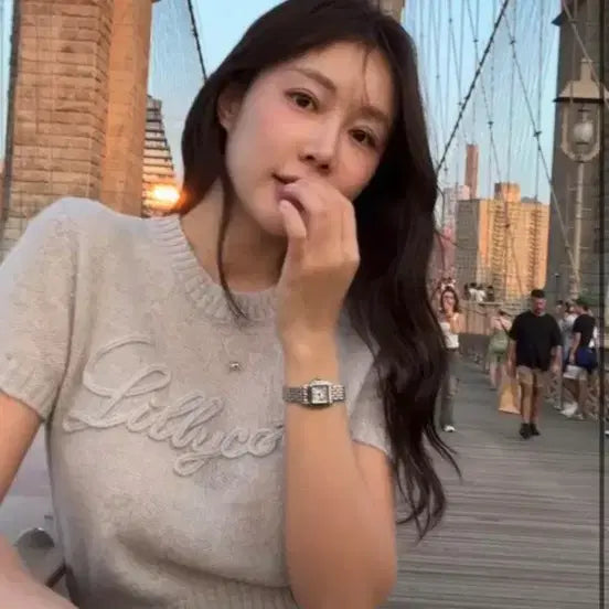 [BUNJANG] Lilykots Short Sleeve Knit Top / 릴리코츠 반팔 니트