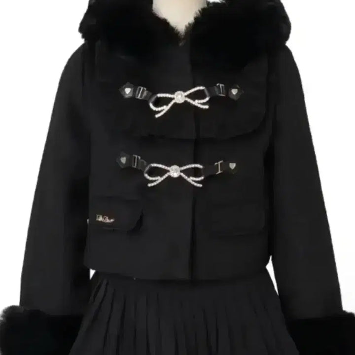 [BUNJANG] Liz Lisa Short Coat Black / 리즈리사 숏코트 블랙 정품