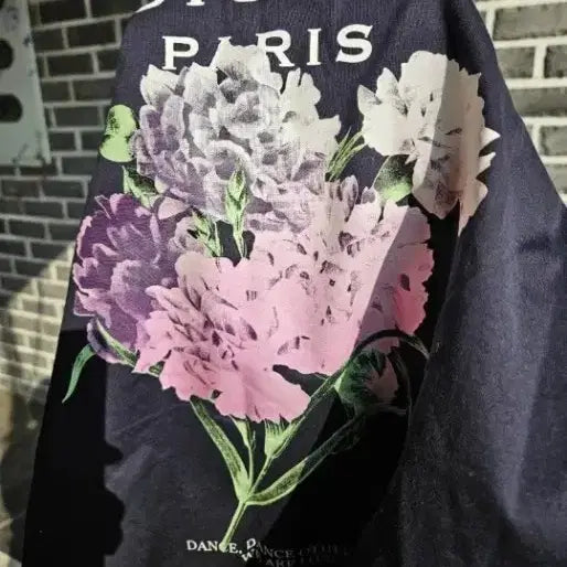 [BUNJANG] Wooyoungmi 48 Flower Back Logo T-shirt / 우영미 48 플라워 백로고반팔