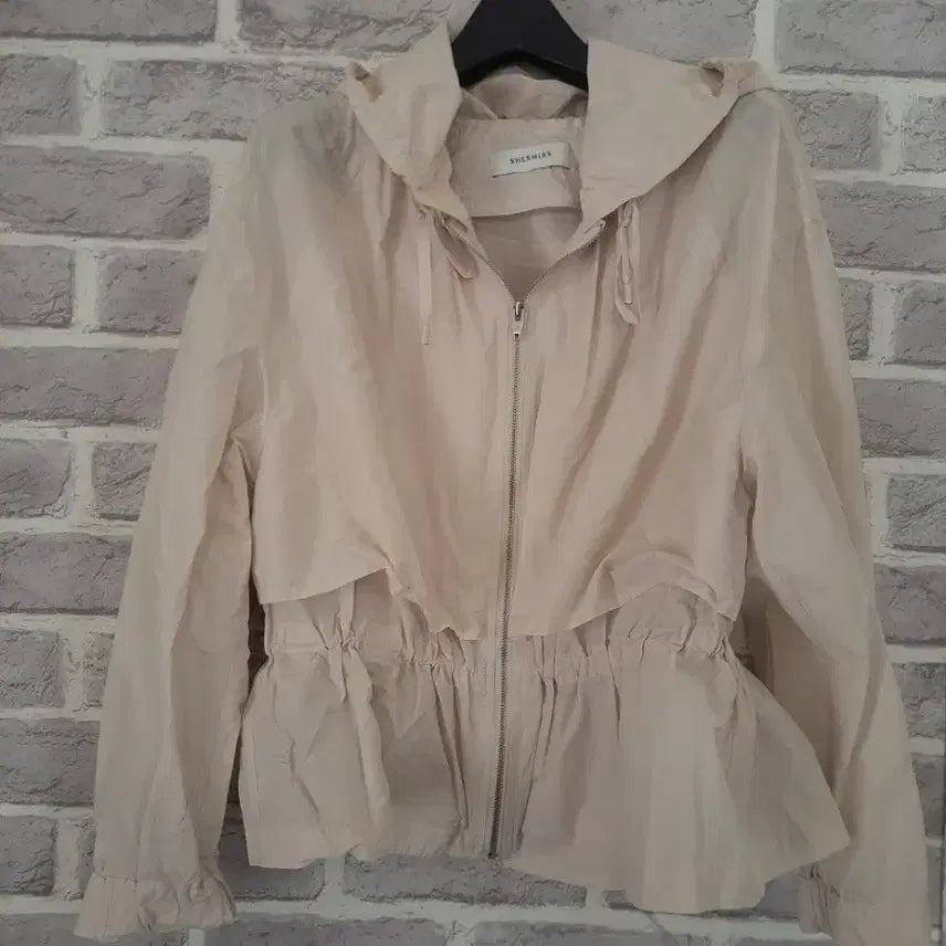 [SOLD OUT] 쉬즈미스 연베이지 홑겹 후드자켓55/알뜰한여우
