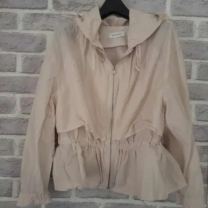 [SOLD OUT] 쉬즈미스 연베이지 홑겹 후드자켓55/알뜰한여우