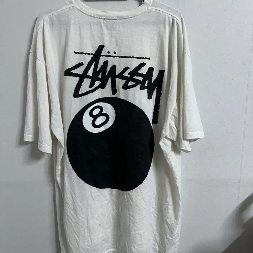 [SOLD OUT] 스투시 8볼 반팔 티셔츠 화이트