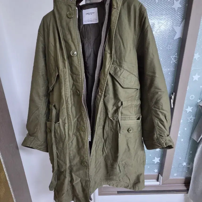 [BUNJANG] Espionage Jang Jin-ho Parka Olive (Size L) / 에스피오나지 장진호파카 올리브색상(L사이즈) 내피탈부착가능