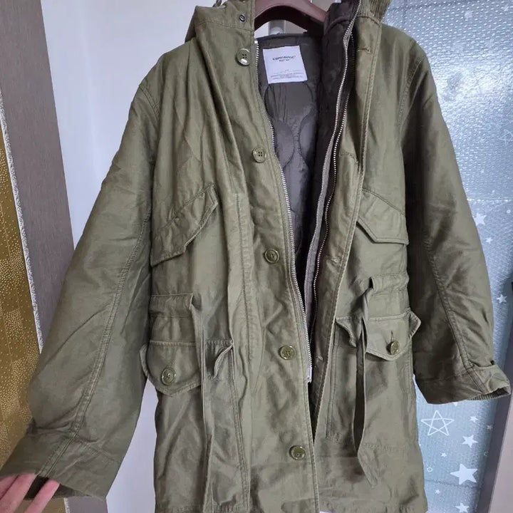 [BUNJANG] Espionage Jang Jin-ho Parka Olive (Size L) / 에스피오나지 장진호파카 올리브색상(L사이즈) 내피탈부착가능