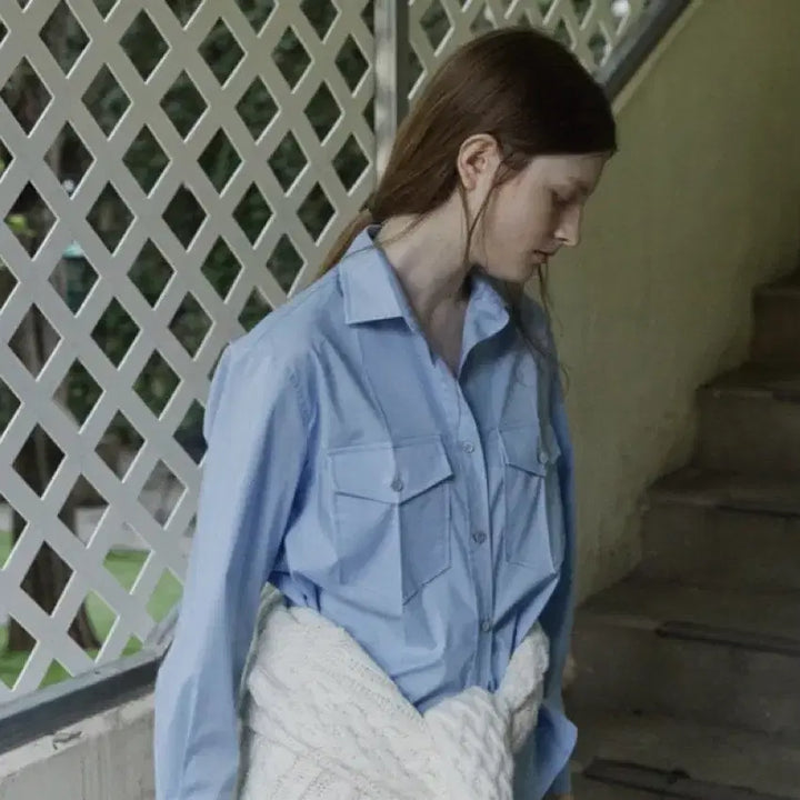 [BUNJANG] Moon Sun Pocket Classic Shirt / 문선 포켓 클래식 셔츠 (새상품)