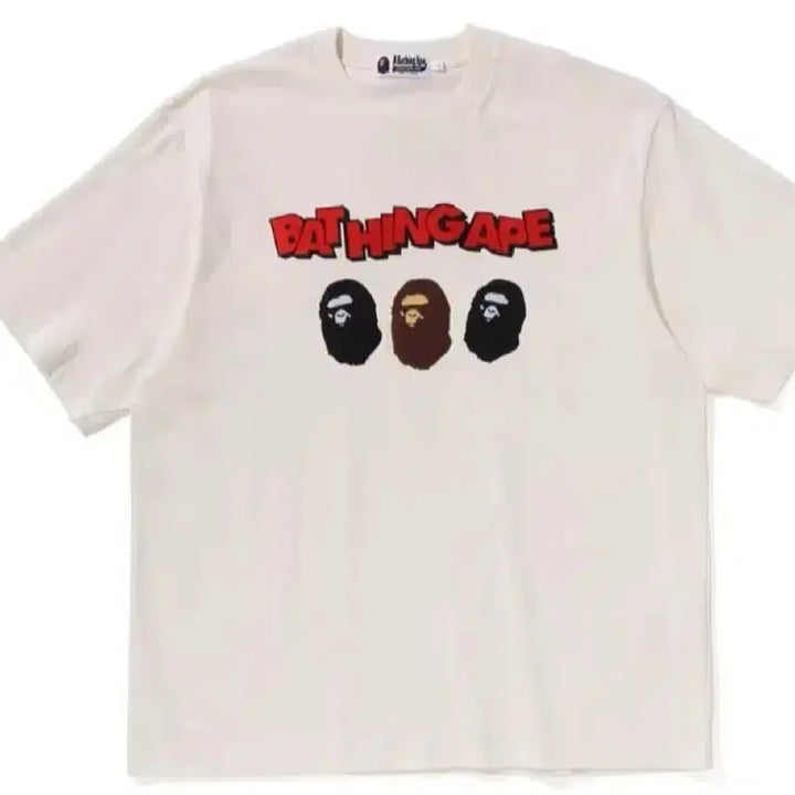 [BUNJANG] BAPE Triple Ape Head Relaxed Fit T-shirt / [M] 베이프 트리플 에이프 헤드 반팔 릴렉스드핏