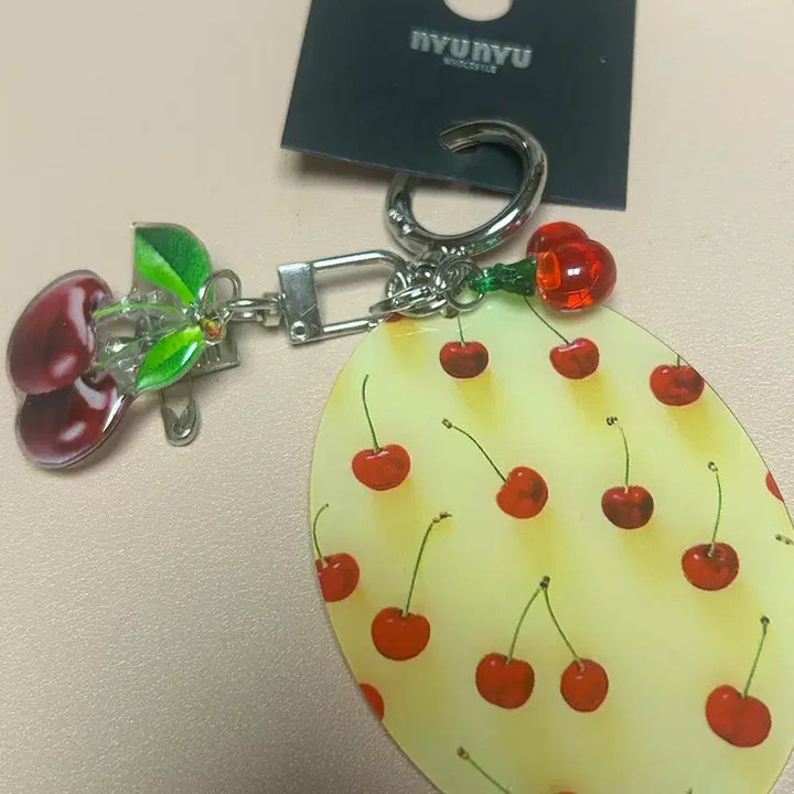 [BUNJANG] Cherry Design Mirror Keychain / 체리 거울 키링