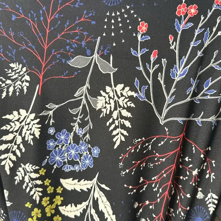 [BUNJANG] Floral Pattern Wrap Dress (Up to Slim 66) / 플라워 패턴 여성 랩원피스 (~슬림66)
