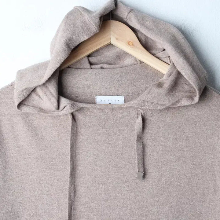 [BUNJANG] W KUZTENG Knit Short Sleeve Hoodie Brown / W(M-L) 쿠즈텡 니트 반팔 후드 브라운-1860C
