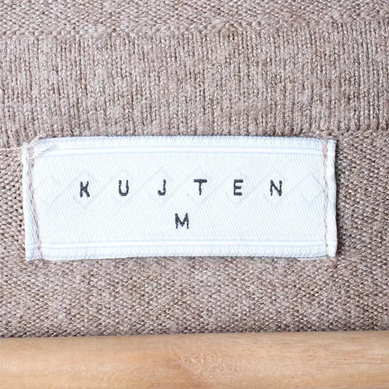 [BUNJANG] W KUZTENG Knit Short Sleeve Hoodie Brown / W(M-L) 쿠즈텡 니트 반팔 후드 브라운-1860C