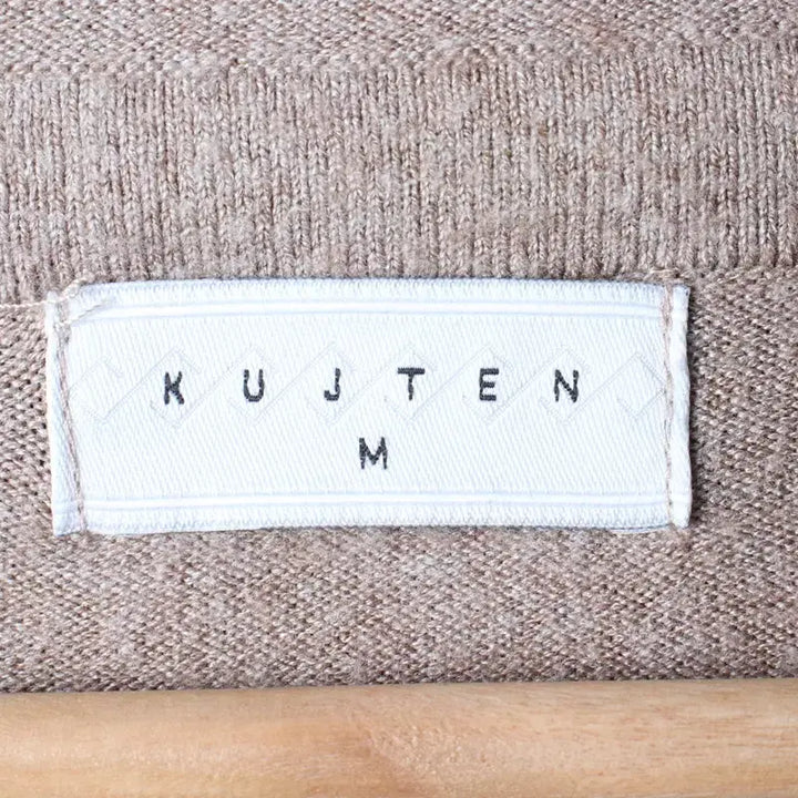[BUNJANG] W KUZTENG Knit Short Sleeve Hoodie Brown / W(M-L) 쿠즈텡 니트 반팔 후드 브라운-1860C