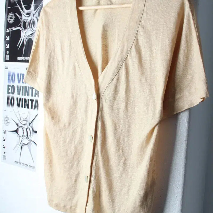 [BUNJANG] Massimo Dutti Linen Knit Cardigan / W(XS-M) 마시모두띠 니트 반팔 가디건 린넨 마-1860D