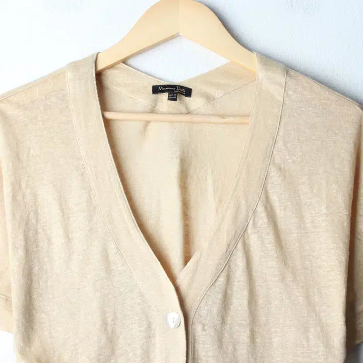 [BUNJANG] Massimo Dutti Linen Knit Cardigan / W(XS-M) 마시모두띠 니트 반팔 가디건 린넨 마-1860D