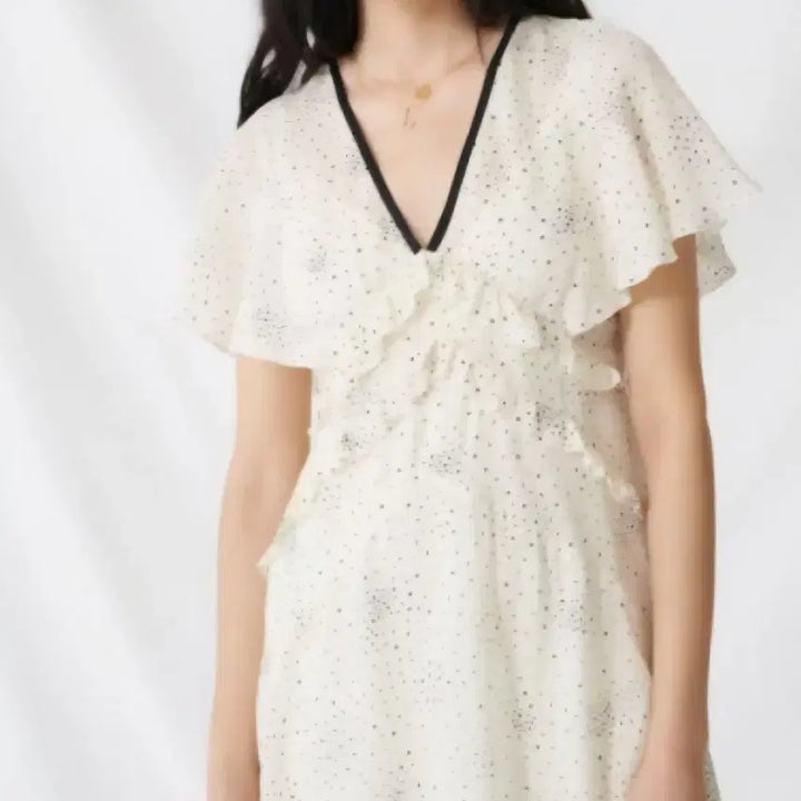 [BUNJANG] Maje Frill Long Dress / 마쥬 프릴 롱 원피스36