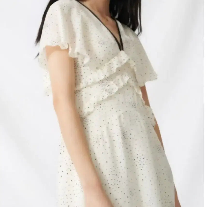 [BUNJANG] Maje Frill Long Dress / 마쥬 프릴 롱 원피스36