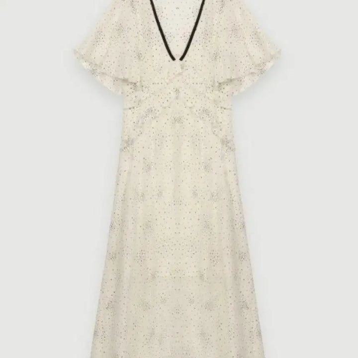 [BUNJANG] Maje Frill Long Dress / 마쥬 프릴 롱 원피스36