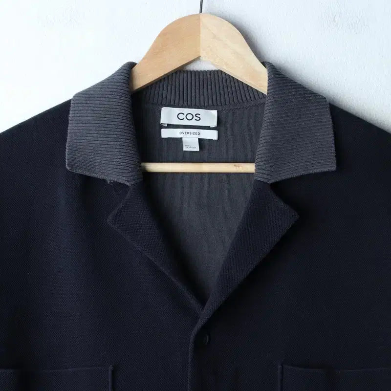 [BUNJANG] COS Navy Cotton Short Sleeve Collar Shirt / (M-XL) 코스 반팔 카라 티셔츠 셔츠 남방 네이비 면-1860E