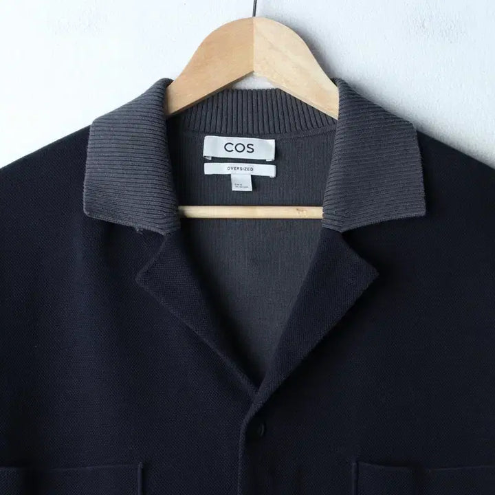 [BUNJANG] COS Navy Cotton Short Sleeve Collar Shirt / (M-XL) 코스 반팔 카라 티셔츠 셔츠 남방 네이비 면-1860E
