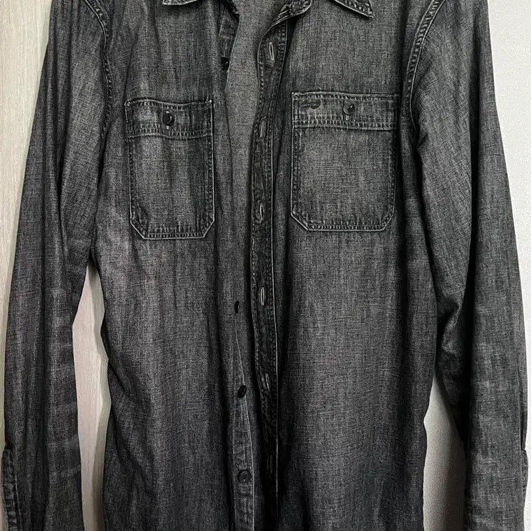 [BUNJANG] RRL Black Washed Denim Work Shirt / Rrl 워크셔츠